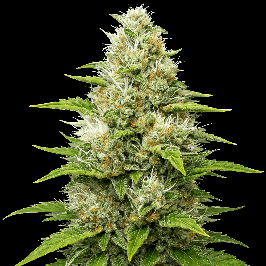 Auto Future #1 seeds Australia — GG4 × Starfighter F2 autoflower by Anesia Seeds, full plant with heavy trichome coverage